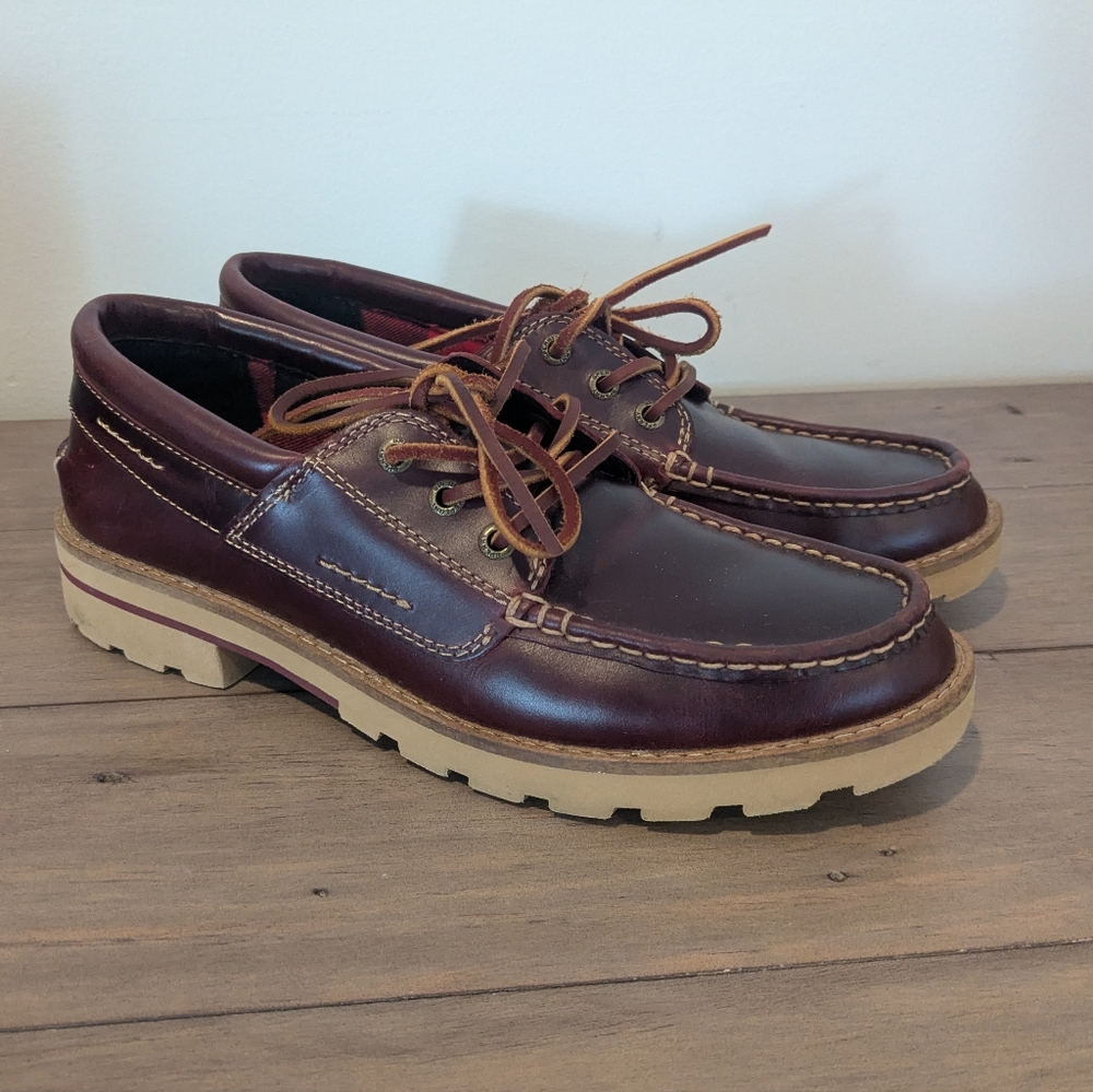 Women's Sperry Cloud Leather Boat Shoes Topsiders, Size 7